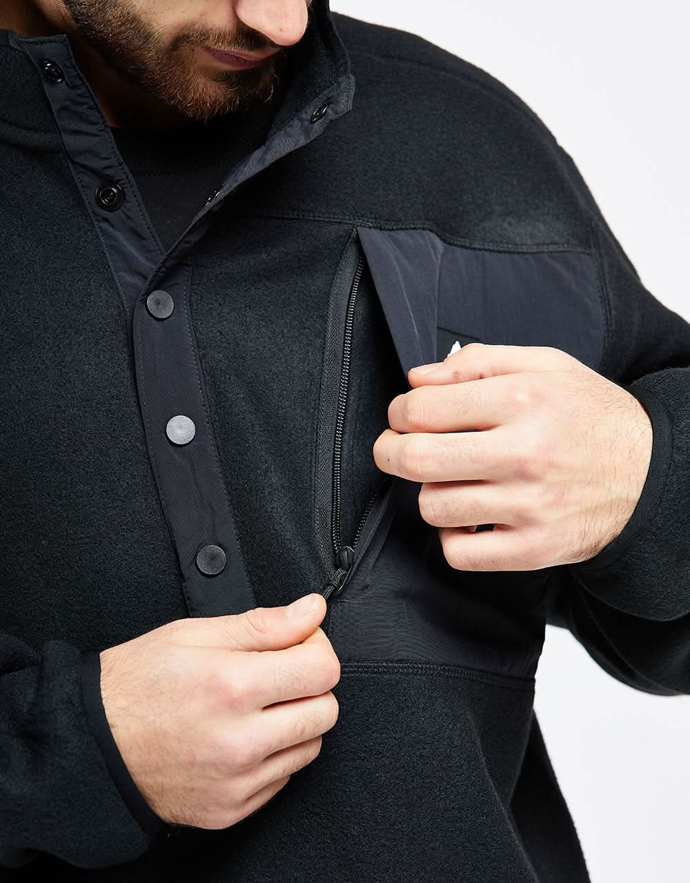 Burton Cinder Pullover Fleece - True Black