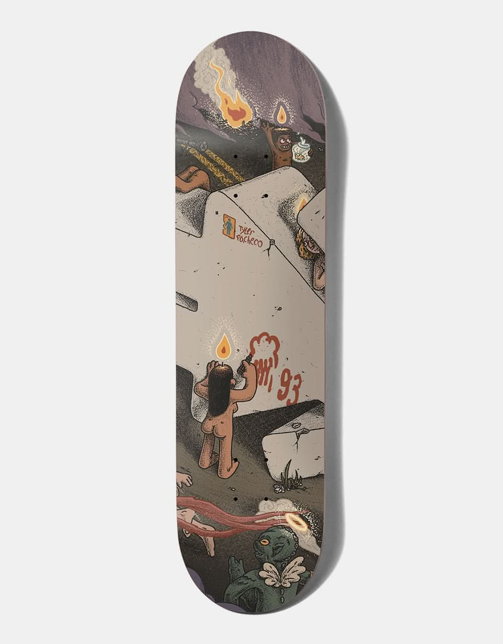 Girl Pacheco Monumental Skateboard Deck - 8.5"