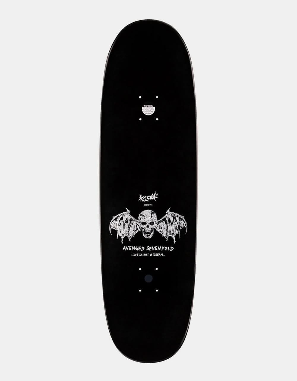 Welcome x Avenged Sevenfold Life is But a Dream on Boline 2.0 Skateboard Deck - 9.5"