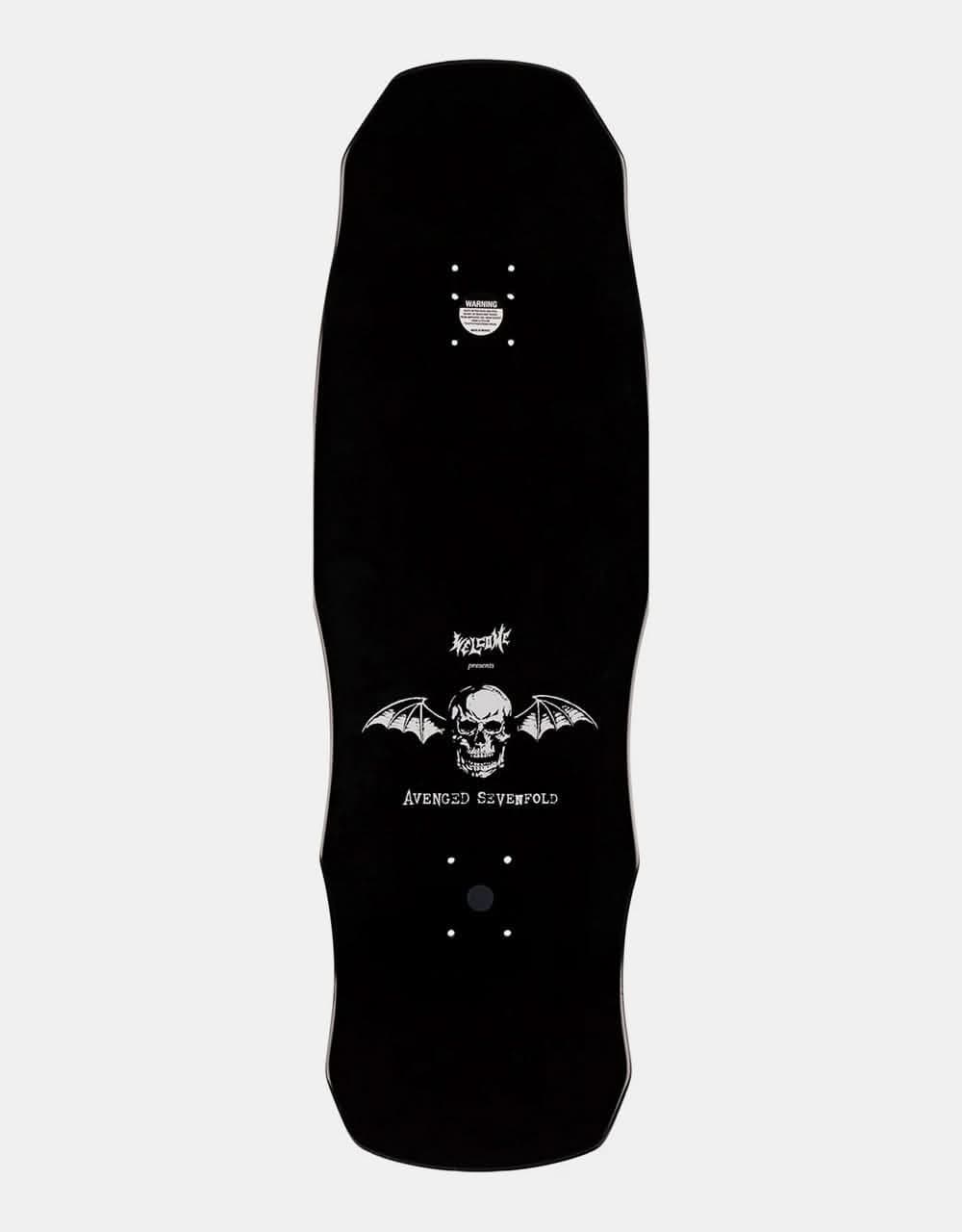 Welcome x Avenged Sevenfold Hail to the King on Dark Lord Skateboard Deck - 9.75"