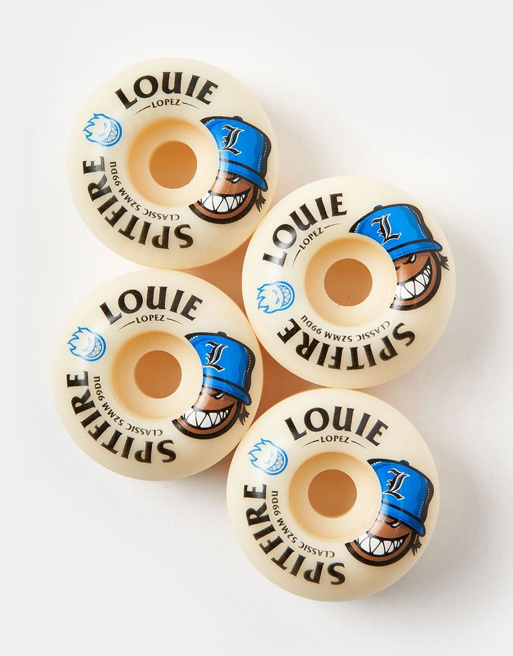 Roues de skateboard Spitfire Louie Burn Squad Formula Four Classic 99d - 52 mm