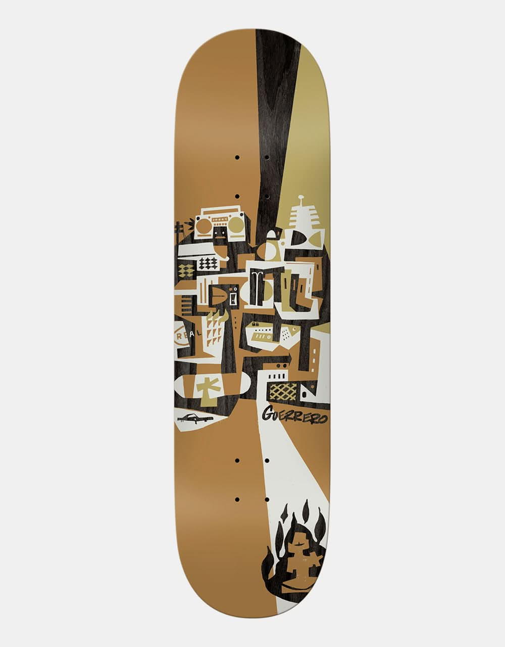 Tavola da skateboard Real x Brian Barneclo Guerrero Guest Artist 'FULL' - 8,75"