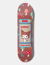 Girl x Sanrio Geering Kuromi Skateboard Deck - 8"