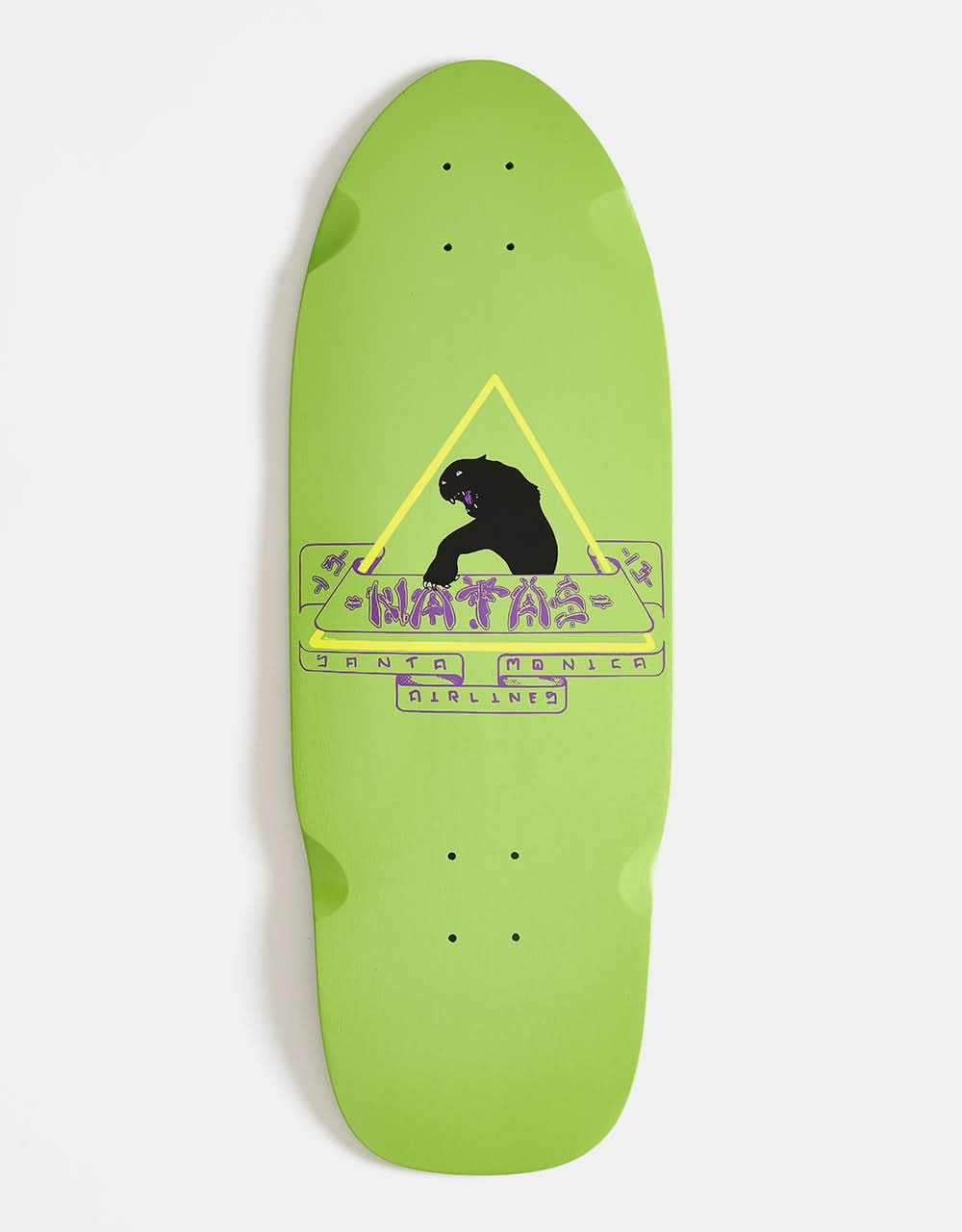 SMA Natas 1st Edition Skateboard-Deck, Limettengrün, 25,4 cm