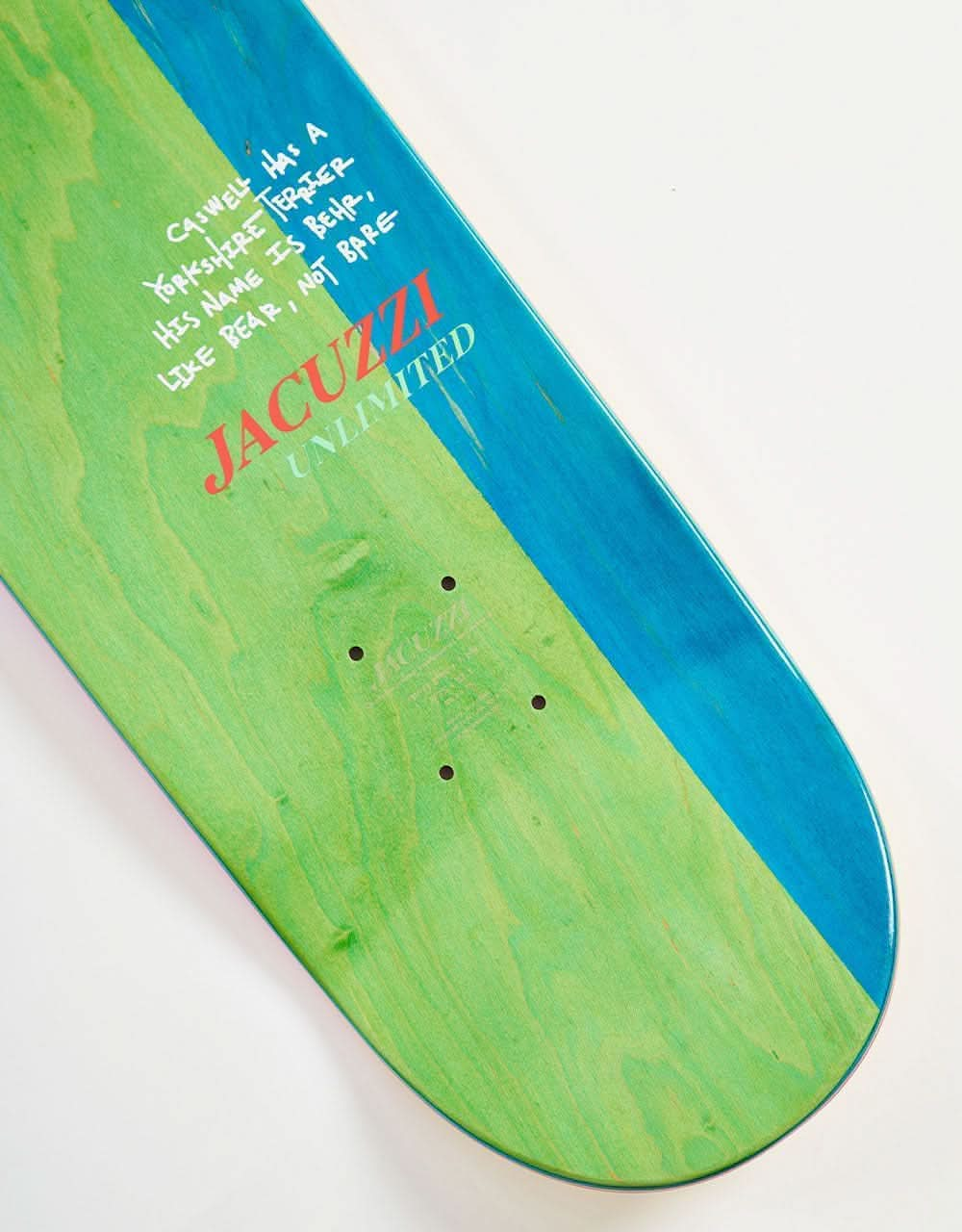 Jacuzzi Unlimited Berry Bear EX7 Skateboard Deck - 8.25"