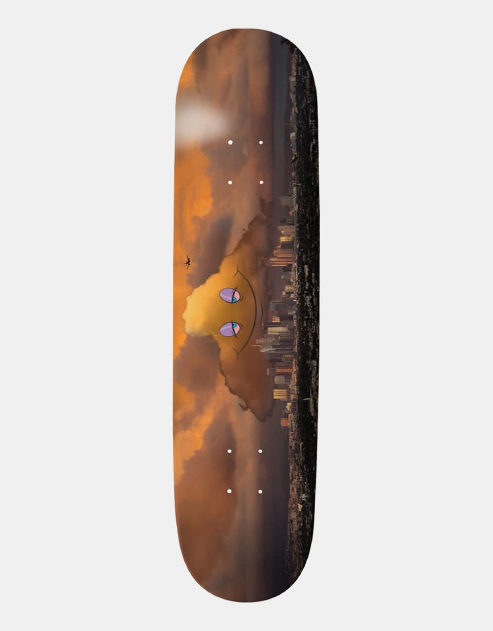 Tabla de skate con diseño de "Thank You Head In The Clouds Downtown" - 8,5"