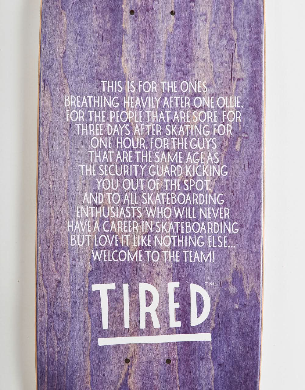 Tired The Ship Has Sailed Skateboard Deck - 9"