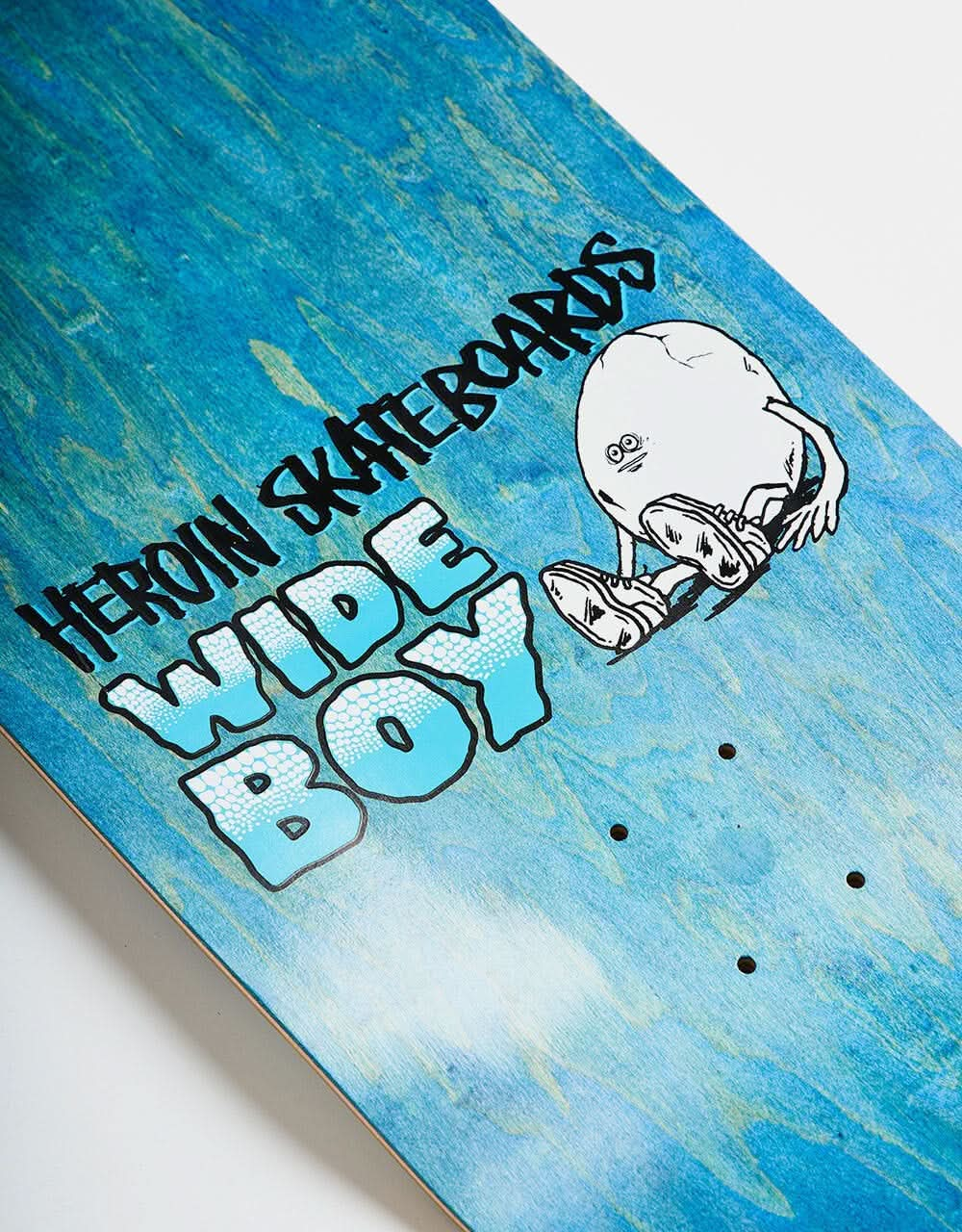 Heroin Wide Boy Egg Skateboard Deck - 10.75”