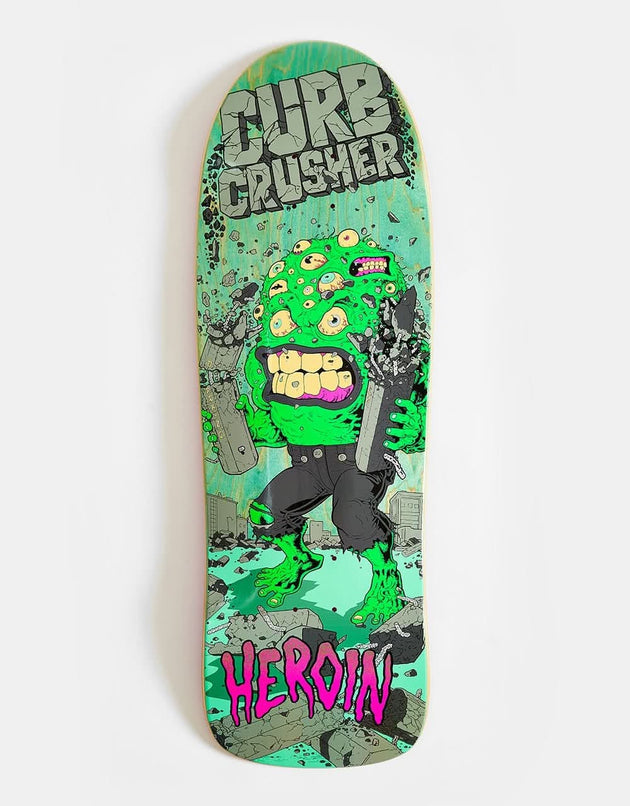 Heroin Curb Crusher XL Barf Skateboard Deck - 10.25”