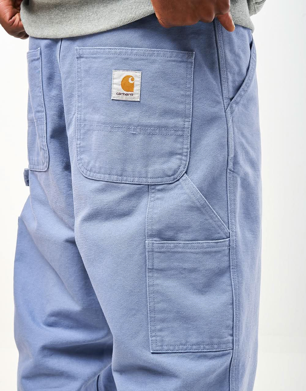 Pantalon Carhartt WIP Single Knee - Bay Blue (toile vieillie)