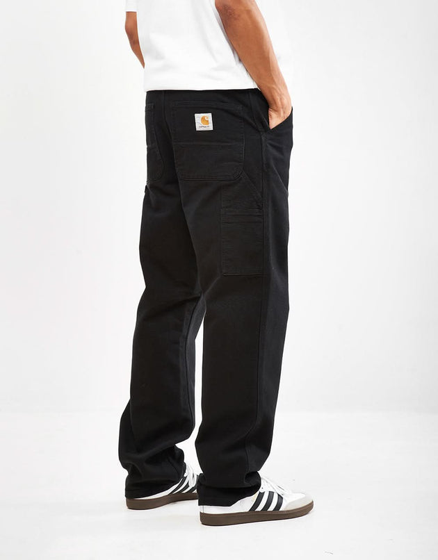 Pantaloni Carhartt WIP Single Knee - Nero (Tela invecchiata)