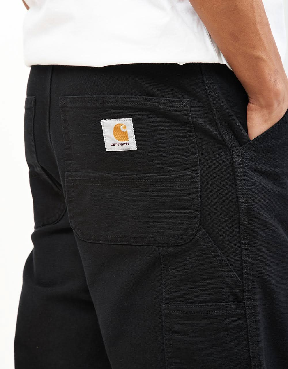 Pantalón Carhartt WIP Single Knee - Negro (lona envejecida)