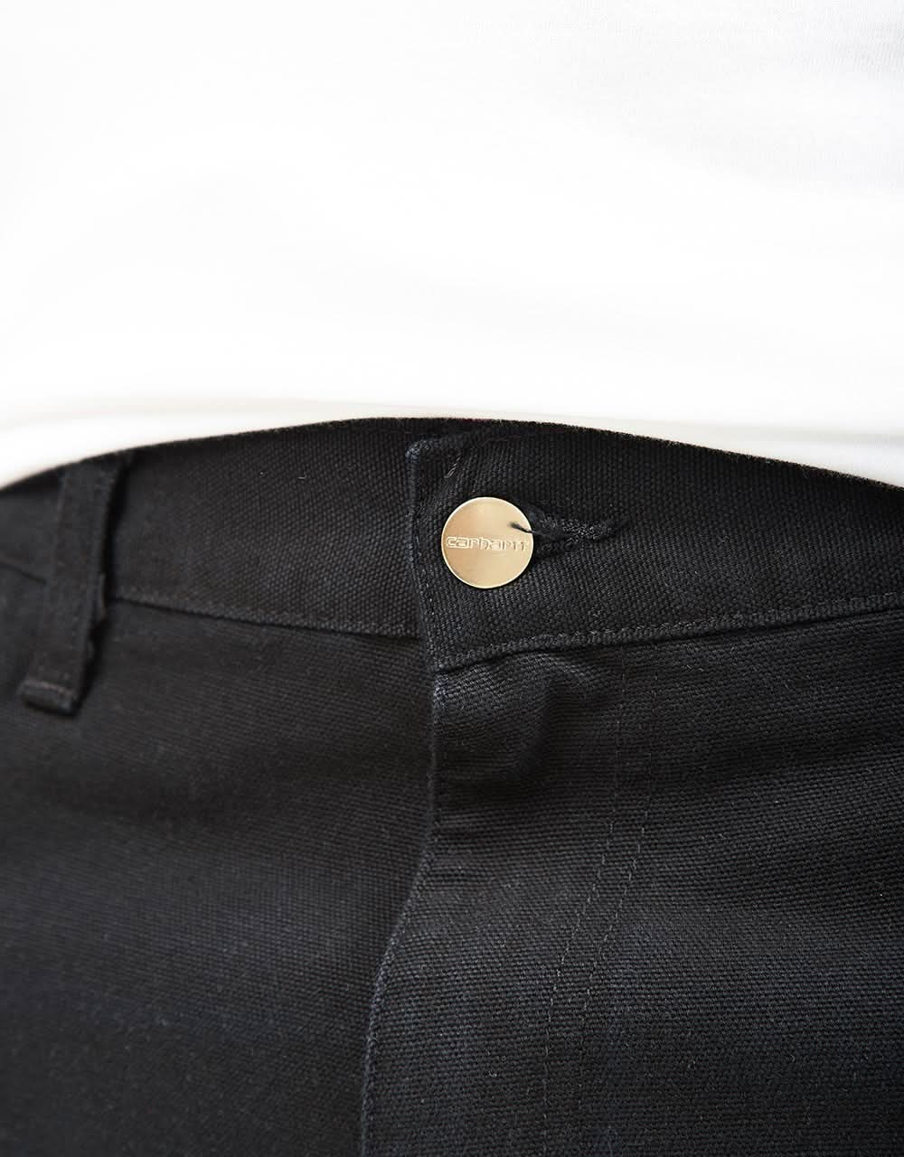 Pantalón Carhartt WIP Single Knee - Negro (lona envejecida)