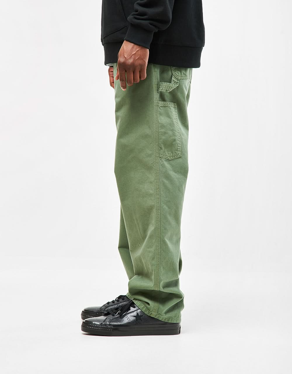 Carhartt WIP Single Knee Pant - Park (Garment Dyed)