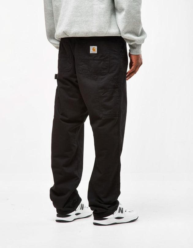 Pantaloni Carhartt WIP Single Knee - Nero (tinti in capo)