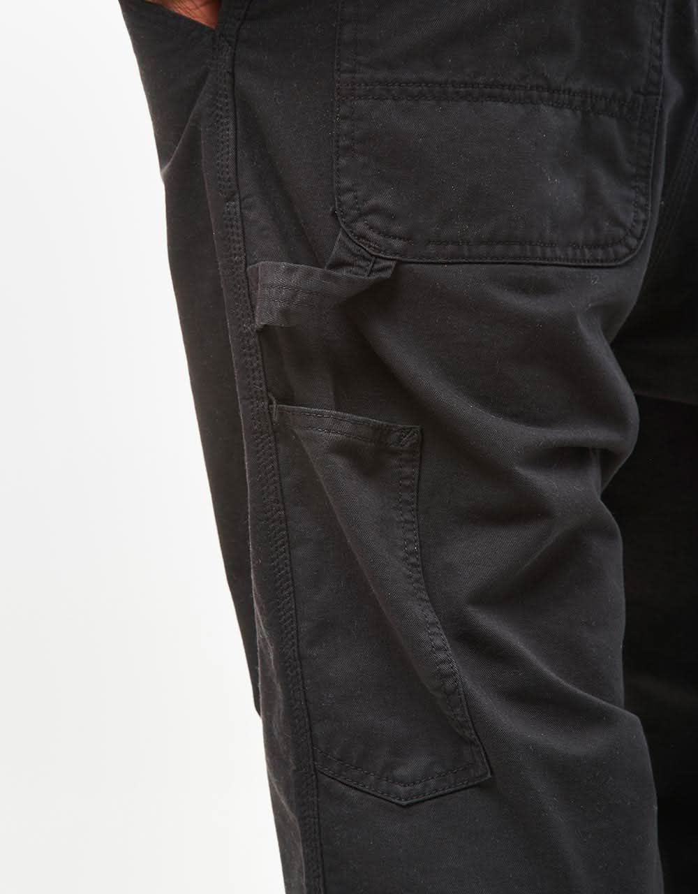 Carhartt WIP Single Knee Hose – Schwarz (stückgefärbt)