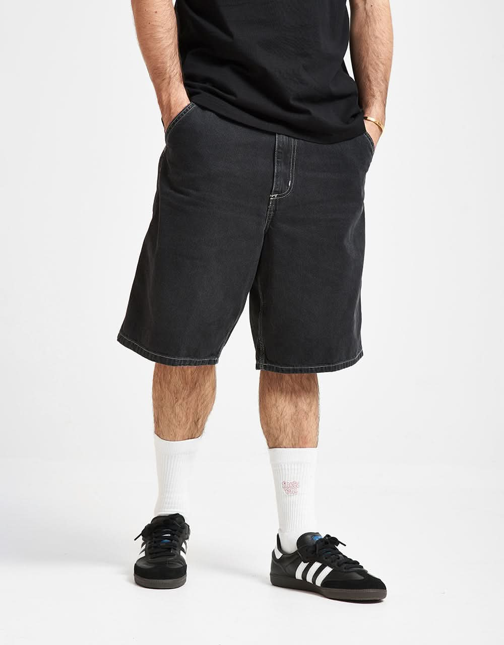 Carhartt WIP Landon Short - Black (Rinsed)