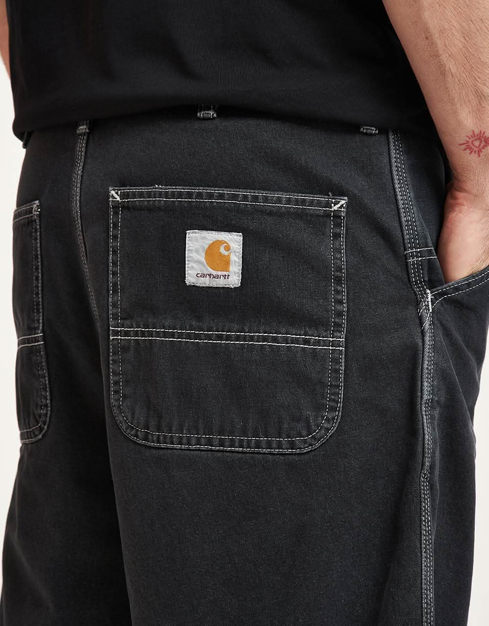 Carhartt WIP Landon Short - Black (Rinsed)