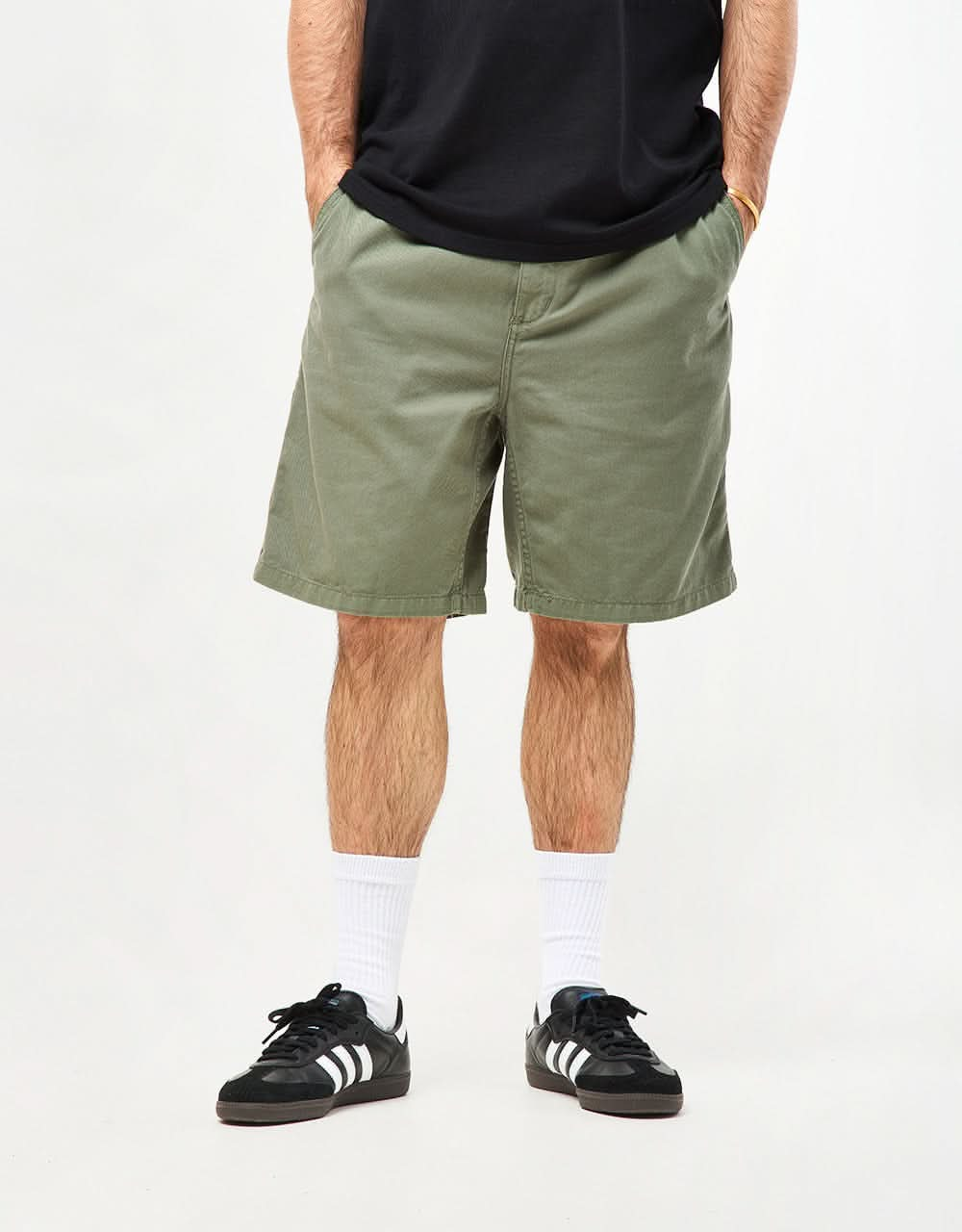 Carhartt WIP Flint Short - Park (Garment Dyed)