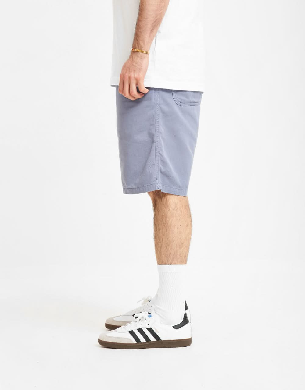 Carhartt WIP Flint Short - Bay Blue (Garment Dyed)