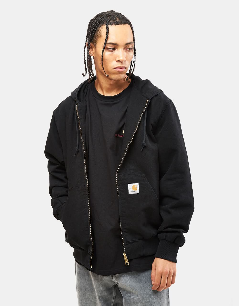 Carhartt WIP Active Jacket - Black (Aged Canvas)