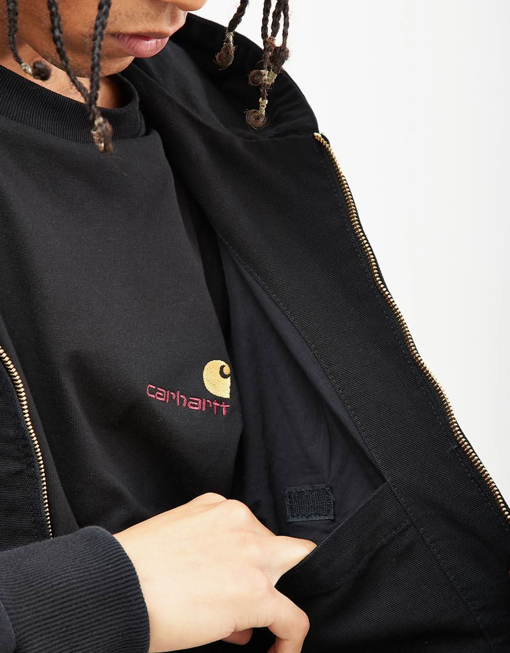 Carhartt WIP Active Jacket - Black (Aged Canvas)