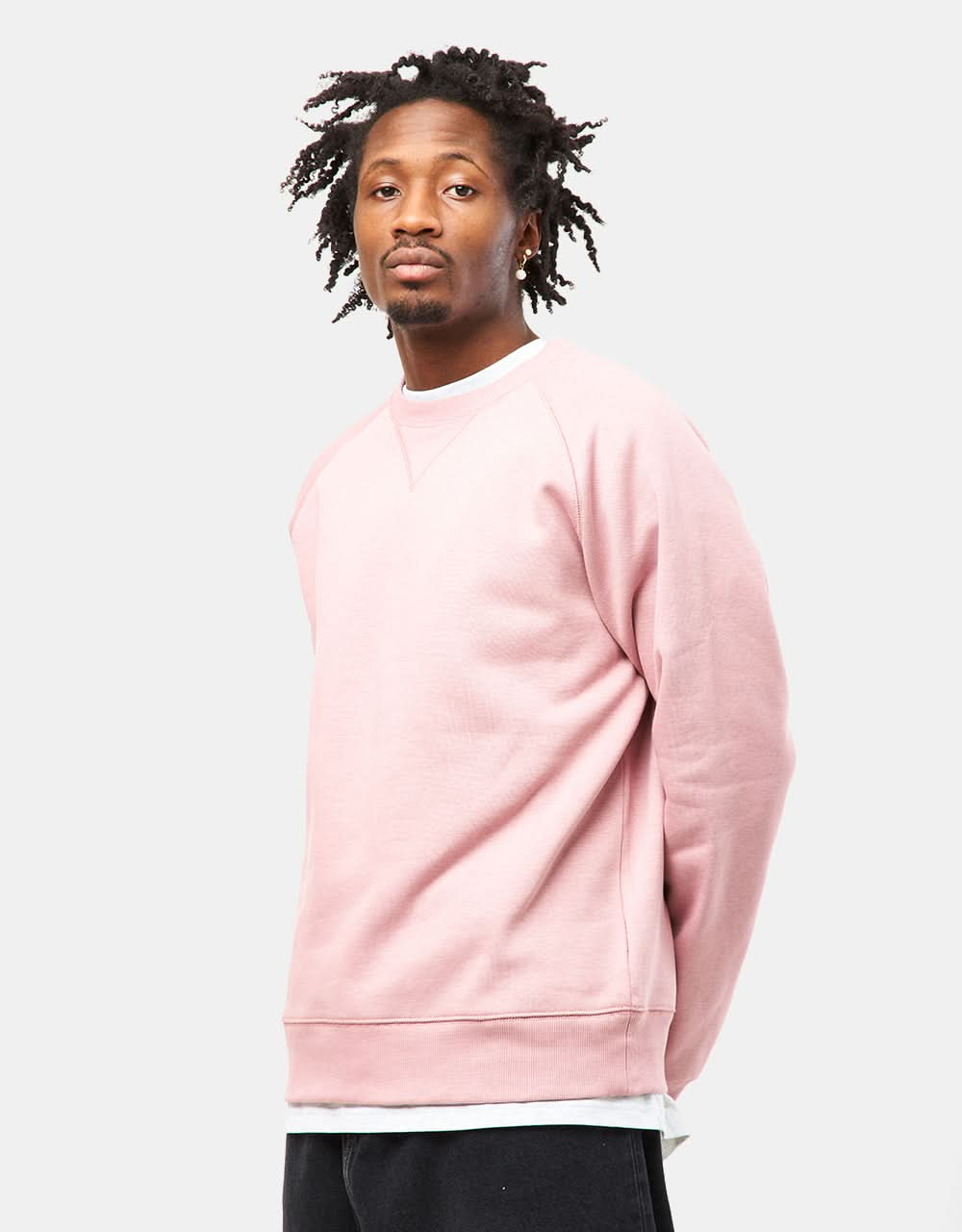 Carhartt WIP Chase Sweatshirt - Glassy Pink/Gold