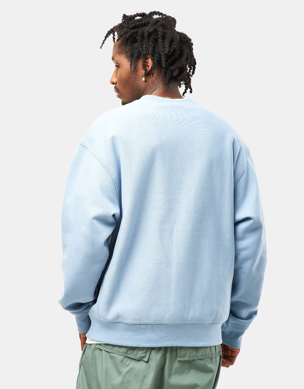 Carhartt WIP American Script Sweatshirt - Frosted Blue