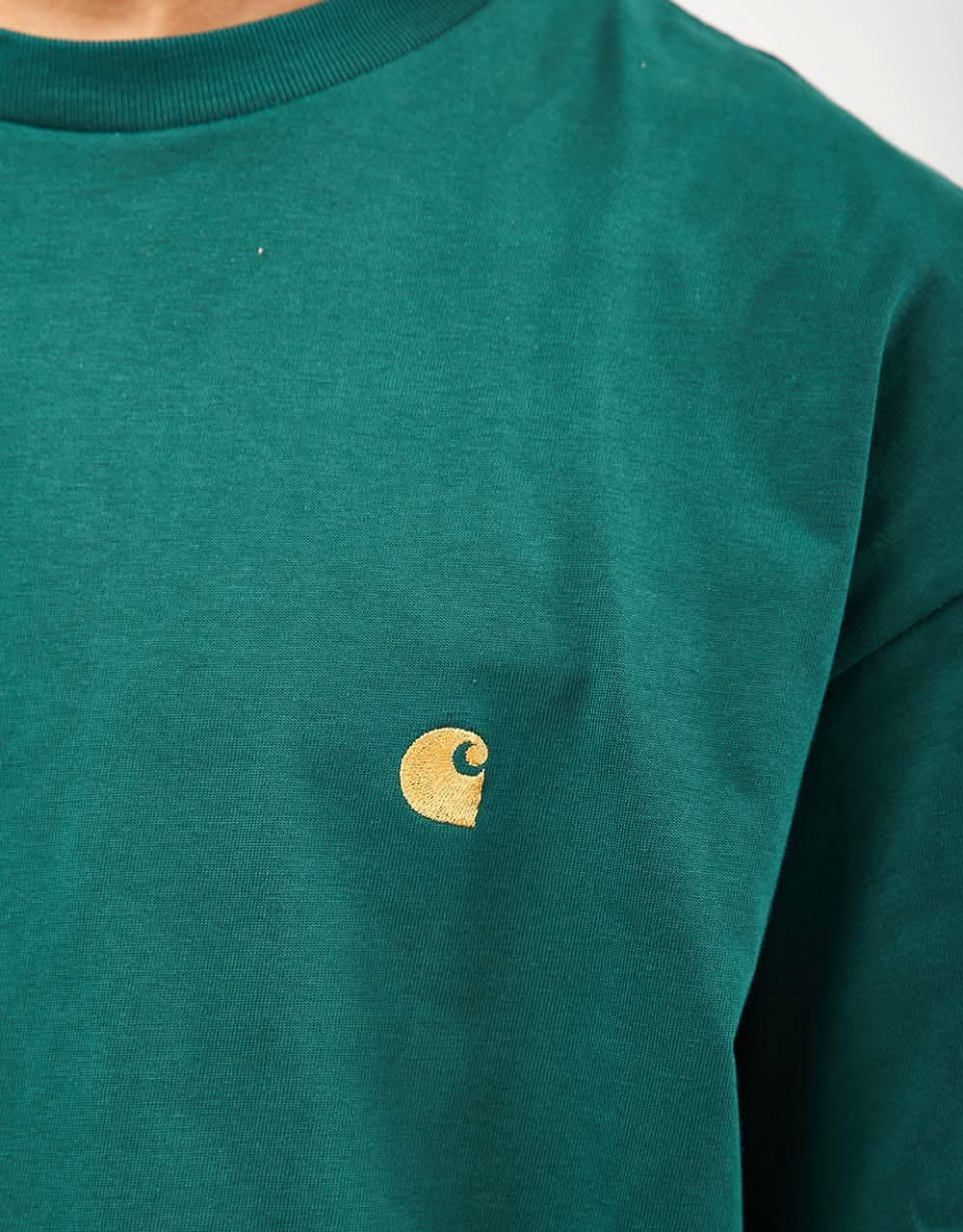 Carhartt WIP Chase T-Shirt - Chervil/Gold