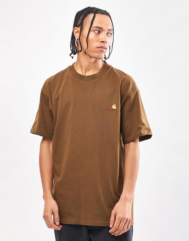 Carhartt WIP American Script T-Shirt – Holz