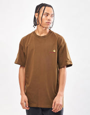 T-shirt Carhartt WIP con scritta americana - legname