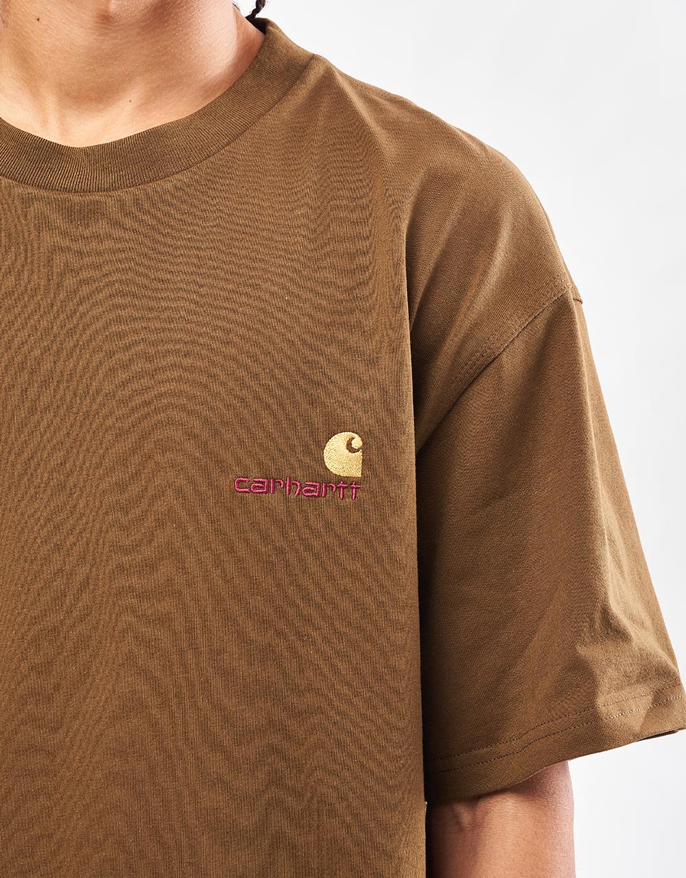 Camiseta Carhartt WIP American Script - Madera