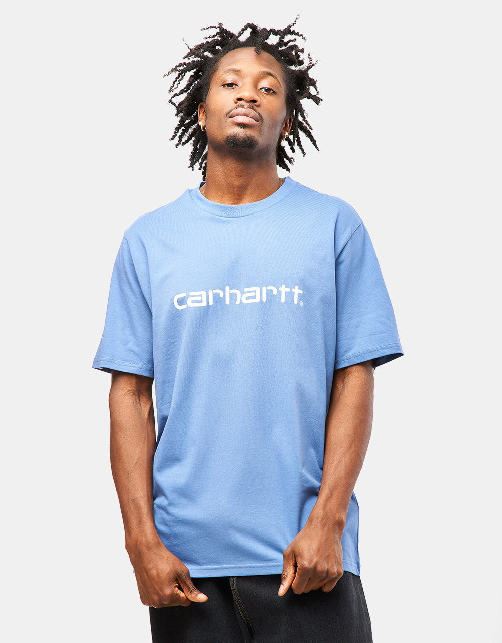 Camiseta Carhartt WIP Script - Sorrent/Blanco 