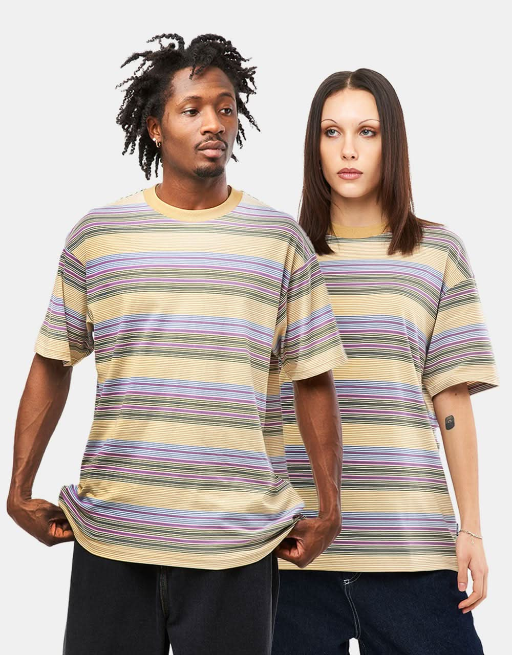 Carhartt WIP Coby T-Shirt - Colby Stripe/Bourbon