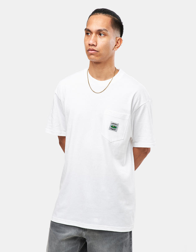 T-shirt Carhartt WIP Field Pocket - bianca