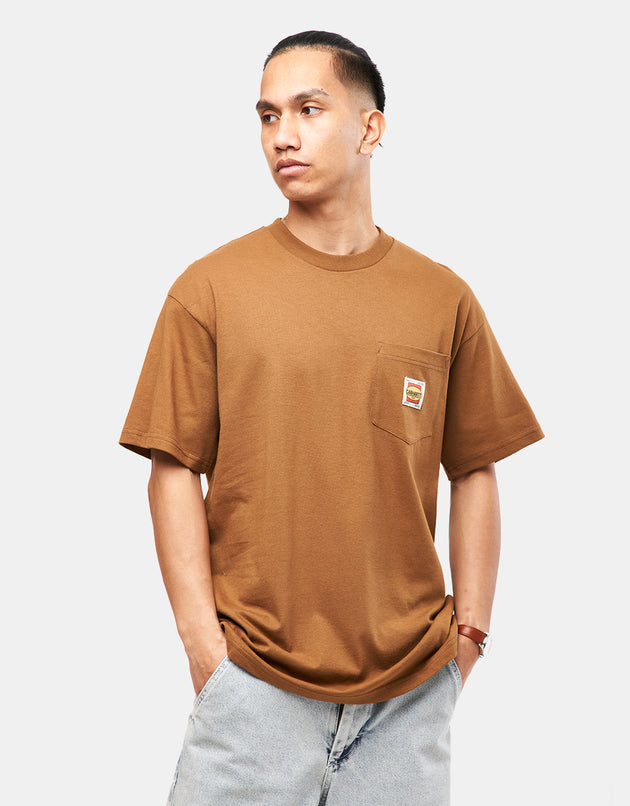 T-shirt Carhartt WIP Field Pocket - Hamilton Brown 