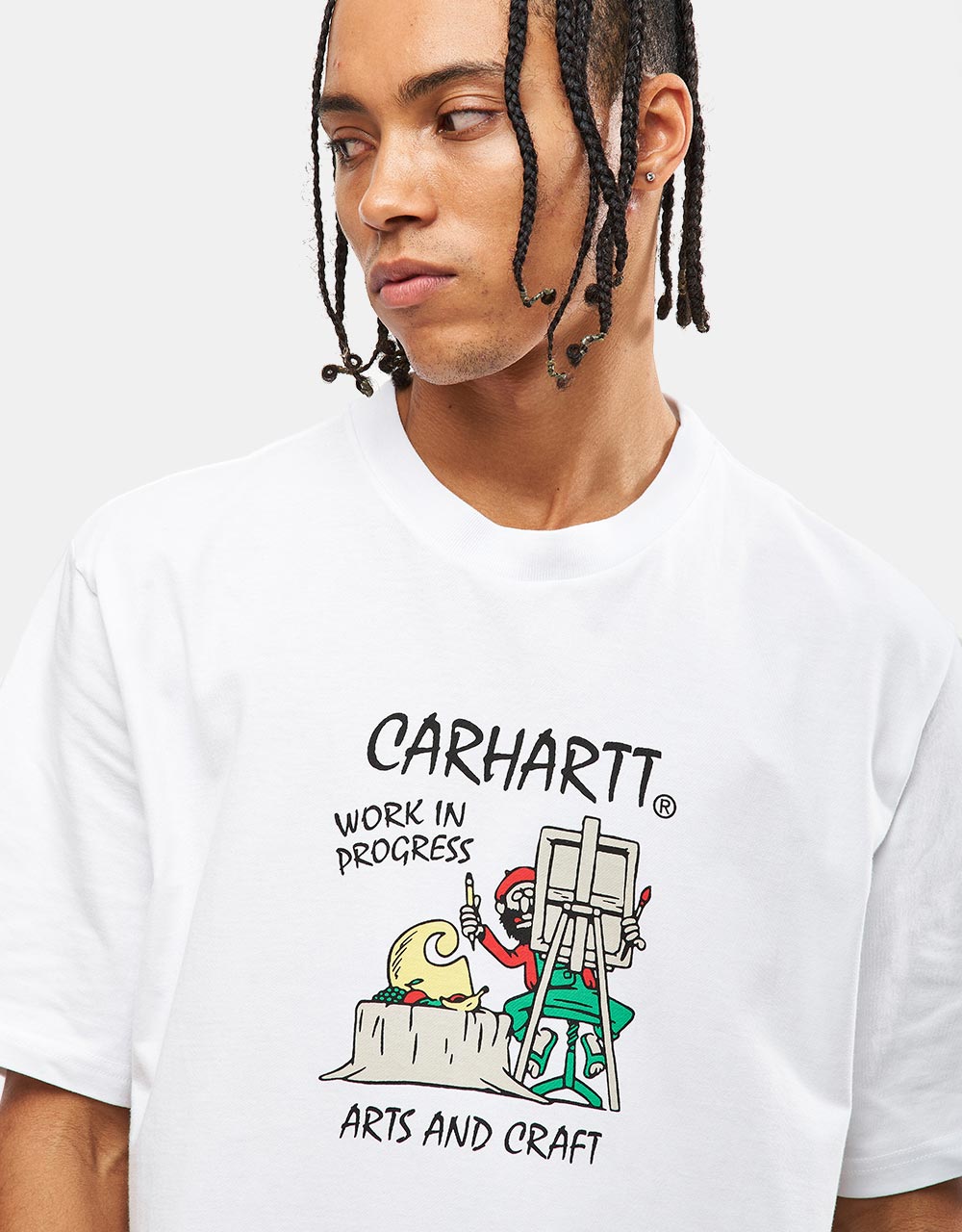 Camiseta Carhartt WIP Art Supply - Blanco