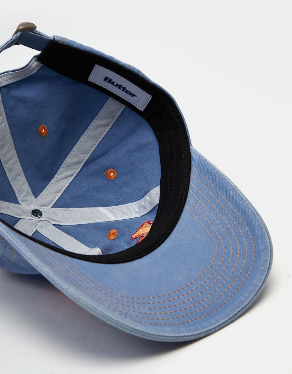 Butter Goods Swirl 6 Panel Cap - Washed Slate