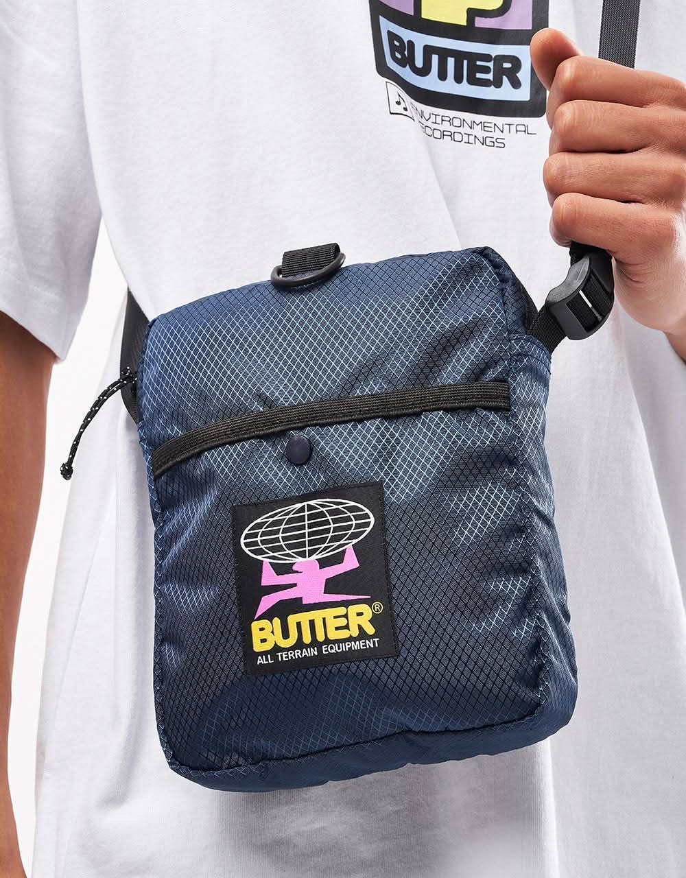 Butter Goods Ripstop Side Bag - Navy