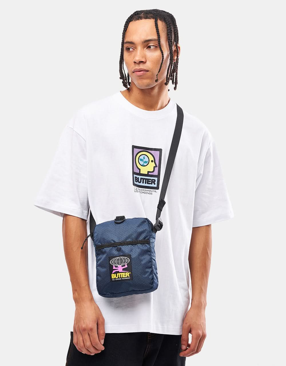 Butter Goods Ripstop Side Bag - Navy