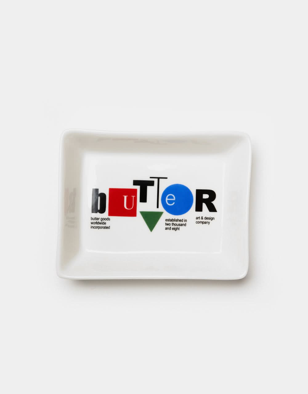 Butter Goods Design Co Ceramic Tray - White