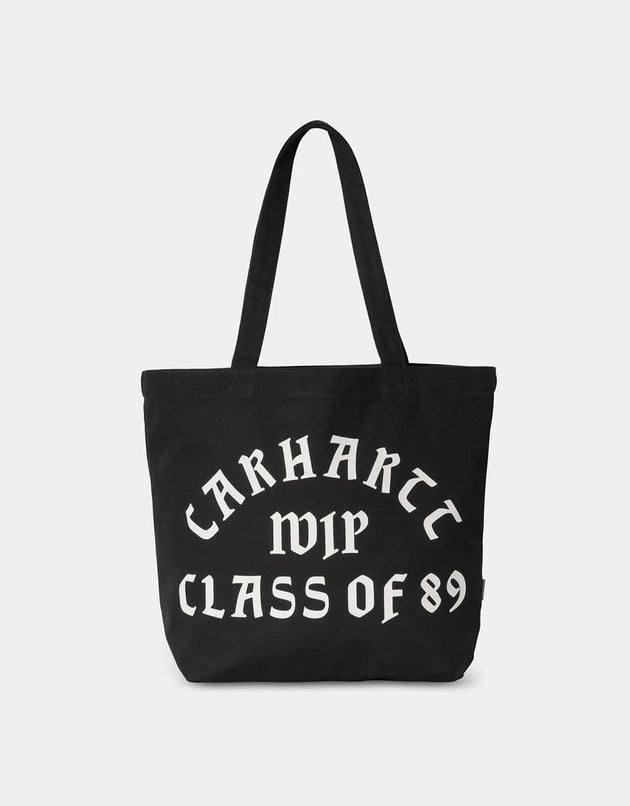 Carhartt WIP Canvas Graphic Tote Bag – Class of 89 Print/Schwarz/Tonic