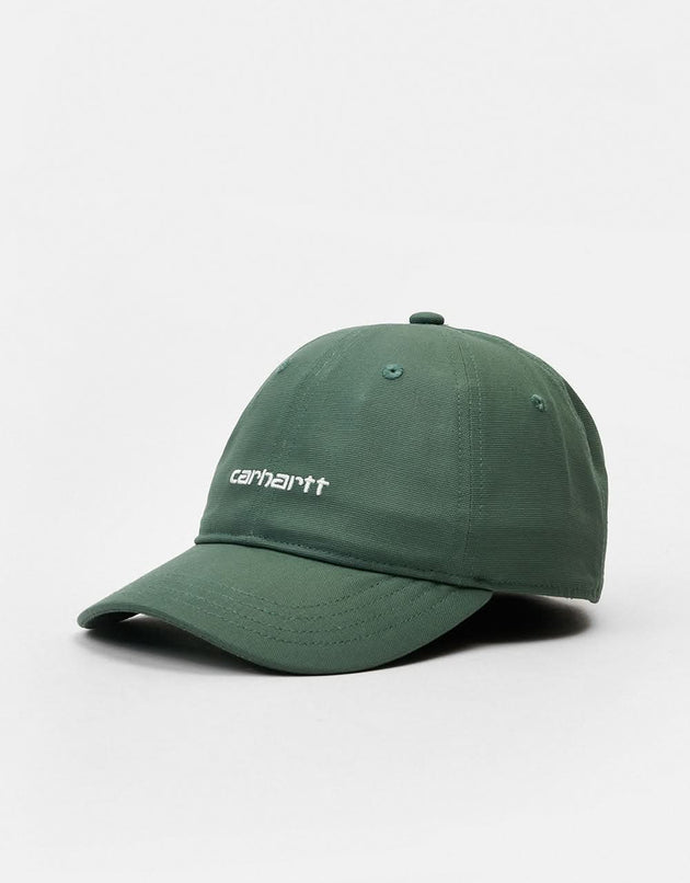 Carhartt WIP Canvas Script Cap - Park/White