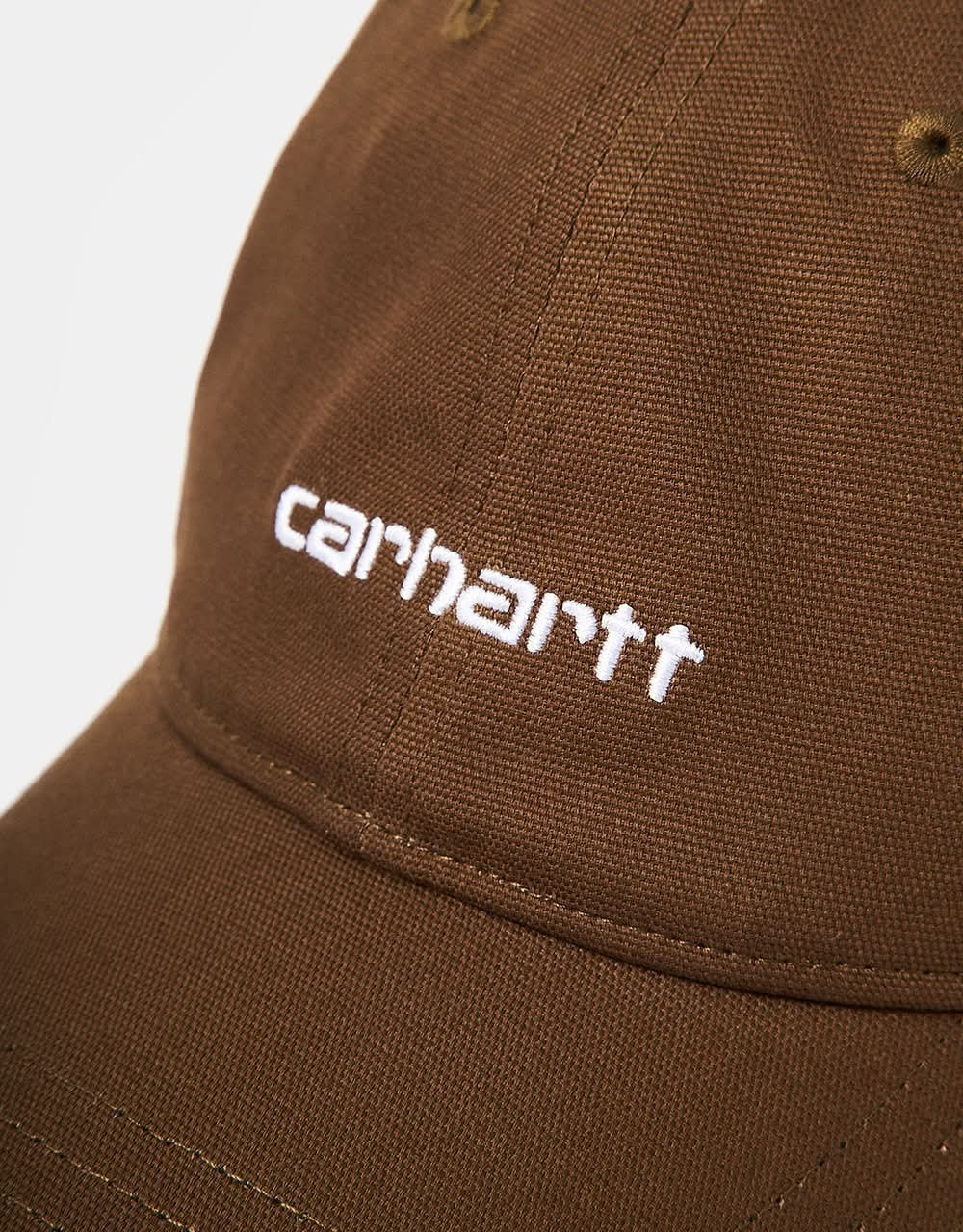 Gorra Carhartt WIP Canvas Script - Madera/Blanco