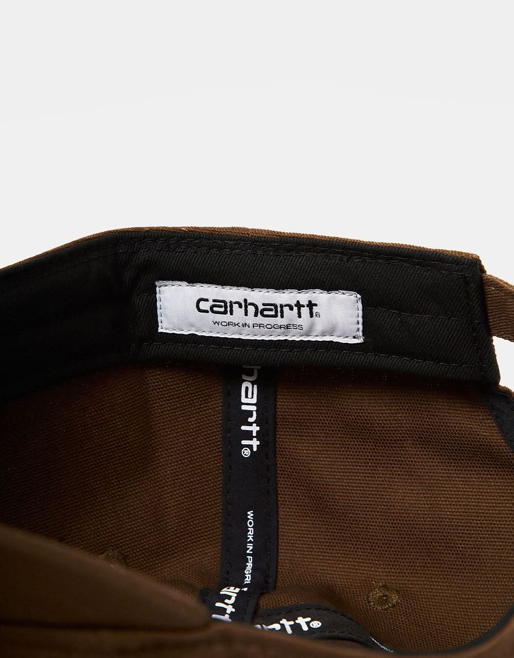 Gorra Carhartt WIP Canvas Script - Madera/Blanco