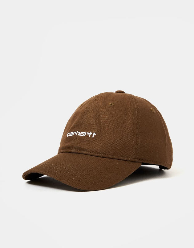 Cappellino Carhartt WIP Canvas Script - legname/bianco