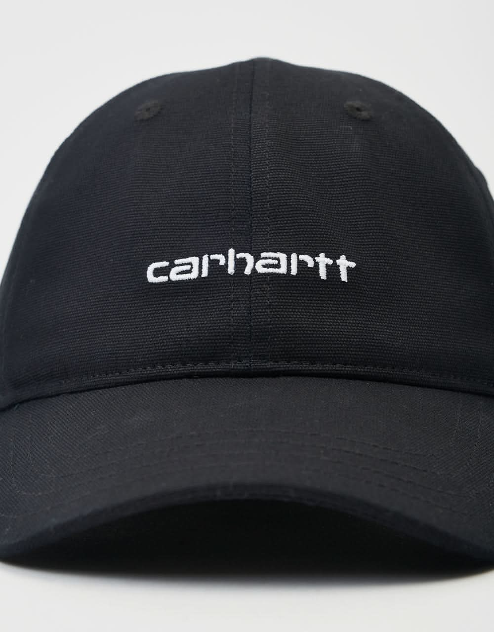 Carhartt WIP Canvas Script Cap - Black/White