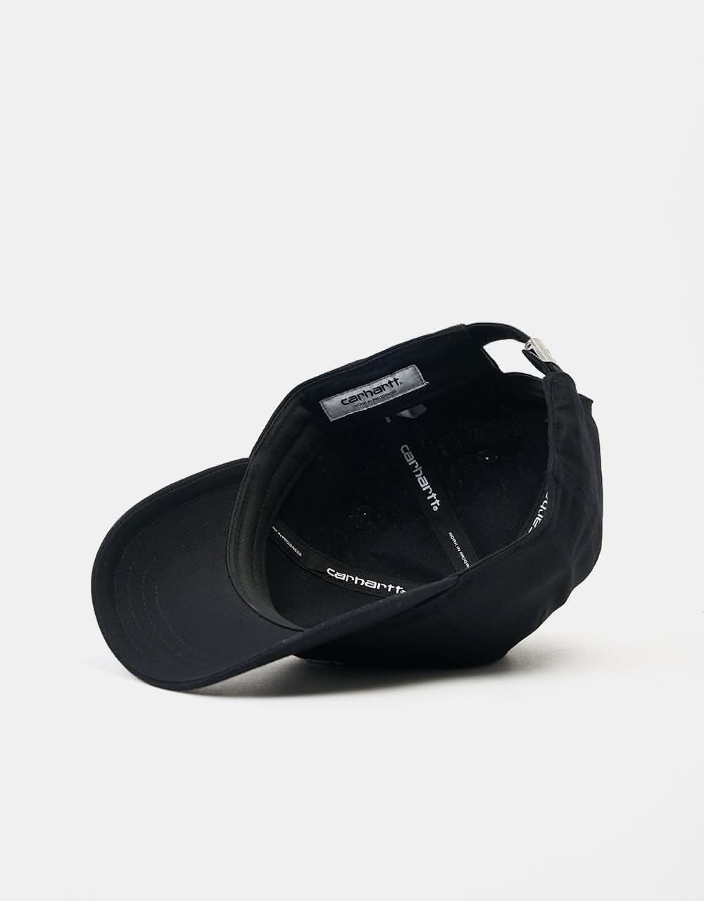 Carhartt WIP Canvas Script Cap - Black/White