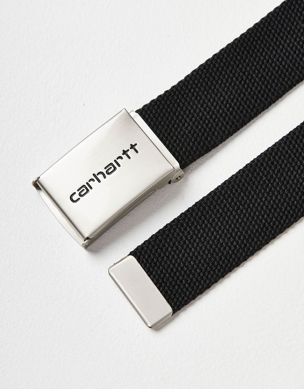 Carhartt WIP Chrome Clip Web Belt - Black