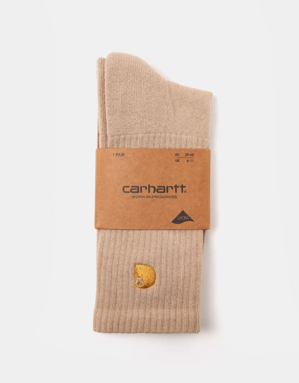 Calzini Carhartt WIP Chase - Nero/Oro